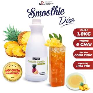 Sốt Dứa Nghiền Nhuyễn Jupiter - Smoothie Nhập Khẩu Hàn Quốc - Chai 1,8kg - Pha Trà Trái Cây, Đá Xay, Trà Sữa,...