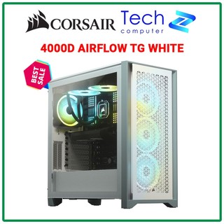 Vỏ case corsair 4000d airflow tg white