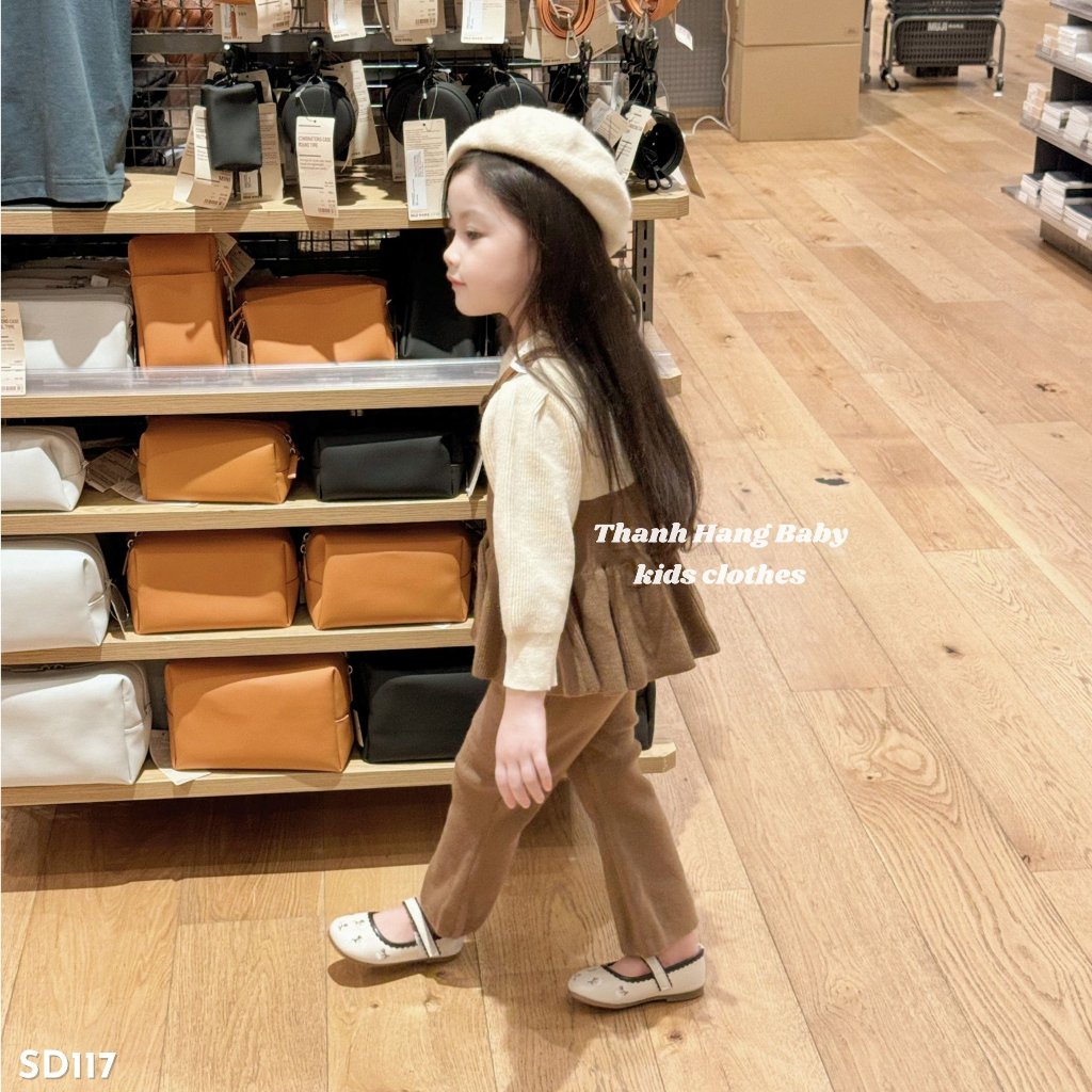 Set len cho bé gái Thanh Hằng Baby, bộ diện mùa đông bé gái từ 11kg - 31kg