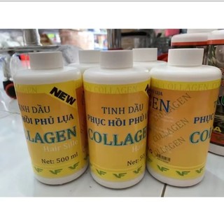 Tinh dầu phục hồi phủ lụa collagen Dạng chai 500ml và 1000ml - Hàng chính hãng 100%