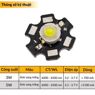 Chip Led siêu sáng 6000 - 6500K