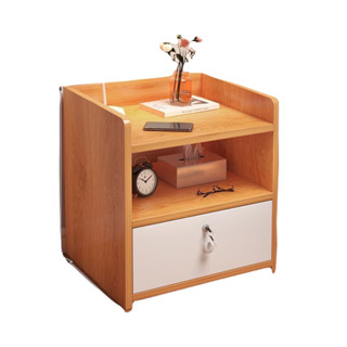 Tủ đầu giường có khóa an toàn, Tab đầu giường gỗ thiết kế sang trọng, tiện ích