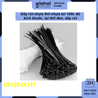 Dây Rút Nhựa Thít nhựa đủ kích thước,lạt thít đen, dây rút tbd105