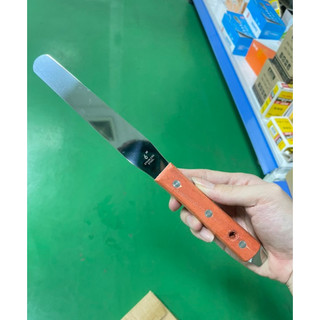 Dao khuấy dầu inox tay cầm gỗ, dao khuấy mực in, dao gạt kem hàn kích thước 4' 6' 8'