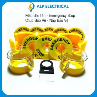 Nắp Chụp Bảo Vệ Nút Dừng Khẩn Cấp Phi 22mm, vòng bảo vệ nút dừng,vòng chụp bảo vệ, vỏ bảo vệ nút stop,vòng đệm tròn