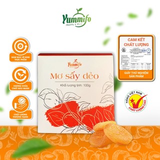 Mơ sấy dẻo chua ngọt không hạt Yummifo ít đường bổ sung khoáng chất cho cơ thể tươi mát phù hợp ăn kiêng 100g