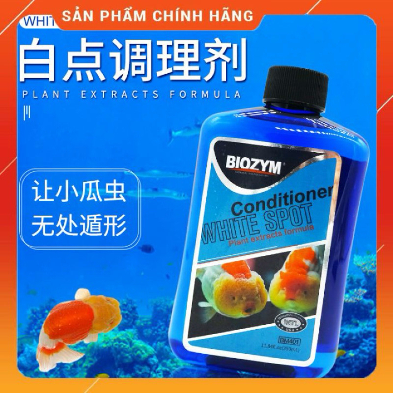 Biozym White Spot - chữa bệnh đốm trắng cá cảnh- chai 350ml