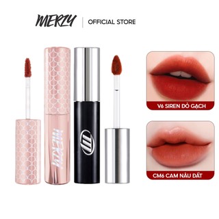 Combo 2 son kem lì merzy velvet tint #v06 ver.siren 4g + son kem lì merzy cyber mellow tint 4g