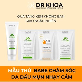 Mẫu thử ngẫu nhiên BABE Chăm sóc da mụn 2ml