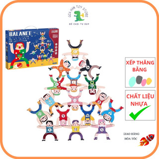 Đồ chơi xếp hình cân bằng  BALANCE cho bé tăng khả năng sáng tạo, khéo léo tư duy logic từ 3 4 5 tuổi