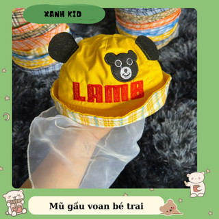 Mũ cho bé sơ sinh có khăn voan che bụi, che gió, nón voan con bò cho trẻ từ 0-6m