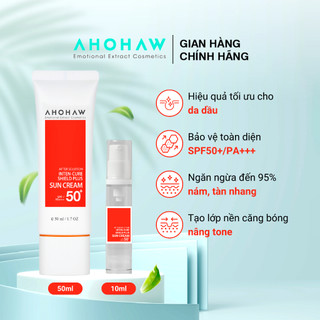  Kem Chống Nắng Phổ Rộng SPF50/PA+++ AHOHAW Shield Plus Sun Cream Chiết 10ml - Dành Cho Da Dầu