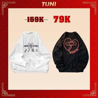 Áo Sweater Nữ Form Rộng WING Vải Nỉ Bông Phong Cách Ulzzang – Tuni Store