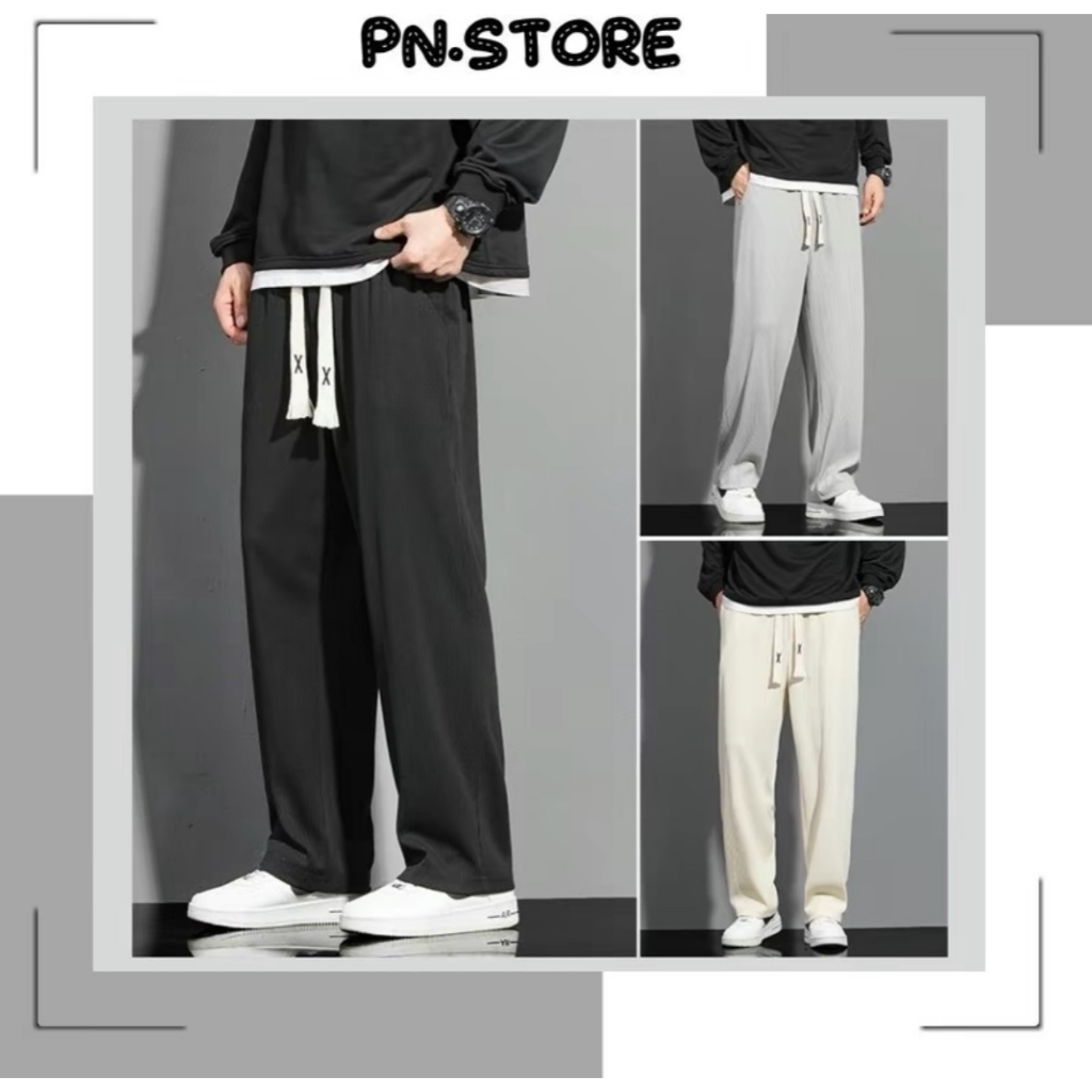 Quần Nỉ Tăm 4 Màu Cao Cấp Dáng Suông Unisex Nam Nữ.