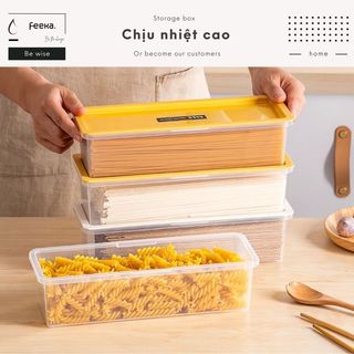Hộp nhựa đựng thực phẩm chịu nhiệt độ cao chuyên dùng đựng mì ý có thể xếp chồng