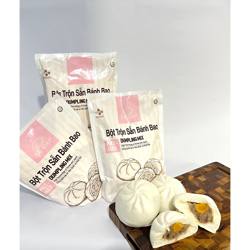 Bột trộn sẵn bánh bao Xe Đạp loại 1 kg, bột bánh bao thơm ngon, phồng xốp, không chất bảo quản