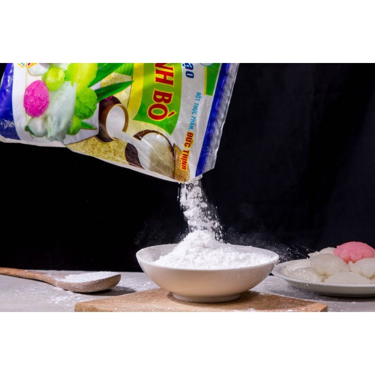 Bột Gạo Bánh Bò Đức Thịnh loại 1 kg, bột làm bánh dễ nhồi bột rễ tre nhiều thơm ngon, xốp dai