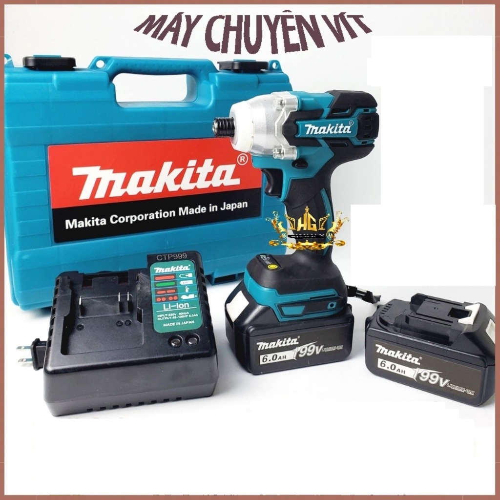 Máy bắt vít Makita 199V 2 pin kết cấu chắc chắn - máy bắn vít chuyên dụng