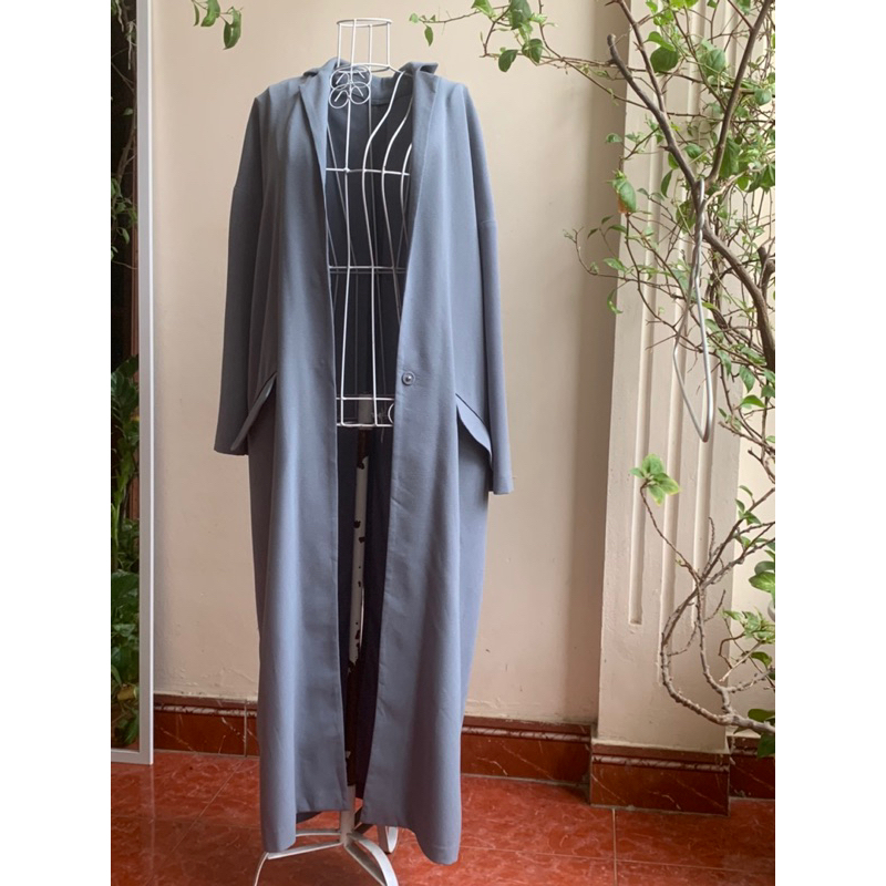 Áo khoắc blazer dáng dài, áo khoắc kaki dáng dài, áo khoắc dáng dài mới 99%