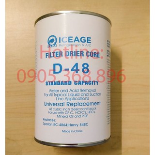 Đá lọc Phin lọc D-48 - lõi lọc, đá lọc D-48 lọc gas lọc ẩm loại bỏ nước và axit trong hệ thống lạnh công nghiệp