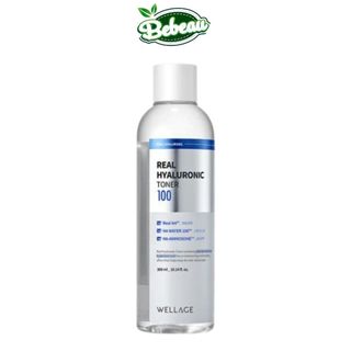 Nước hoa hồng Wellage Real Hyaluronic Toner dưỡng ẩm nuôi dưỡng làn da dịu dàng 200ml - Bebeaumall