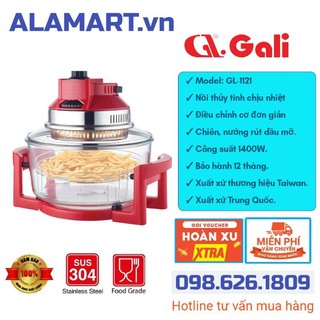 Lò nướng thủy tinh Gali GL-1121 chiên nướng rút dầu mỡ
