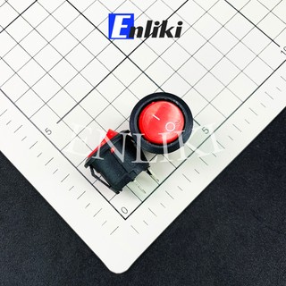 Công tắc bập bênh tròn 6a 250v 2p đỏ kcd1-105