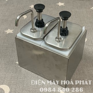 Bình bơm tương ớt, tương cà KFC - Thùng bơm tương inox nhập khẩu