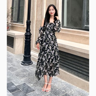 Đầm hoa dáng dài dễ thương Moolys MD009