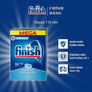 Viên rửa chén bát Finish Tổng Hợp hộp 110 viên + Tặng viên Finish