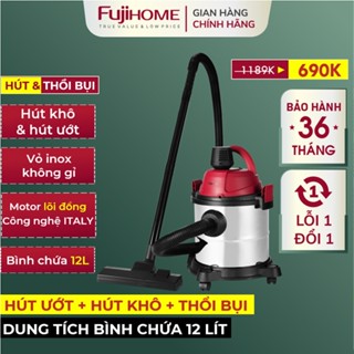 Máy hút và thổi bụi khô ướt Nhập Khẩu FUJIHOME công suất lớn dùng cho gia đình, nhà hàng công nghiệp