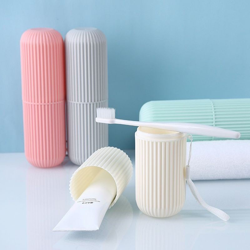 ( Hộp to) Hộp đựng bàn chải kem đánh răng du lịch ống đựng đồ đa chức năng tiện dụng