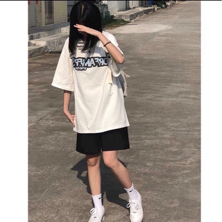 Bộ chữ drfam quần đùi trơn đen haiphuc th6