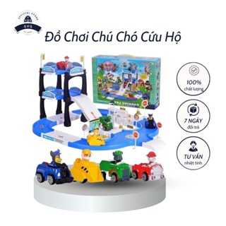 Bộ Đồ Chơi Lắp Ráp Mô Hình Cầu Trượt Biệt Đội 4 Chú Chó Cứu Hộ Cho Bé Vui