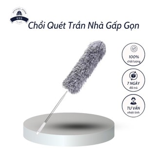 Chổi Quét Trần Nhà Gấp Gọn Cán Dài 2.8M Quét Bụi, Mạng Nhện Đa Năng Tiện Lợi GVQ Store