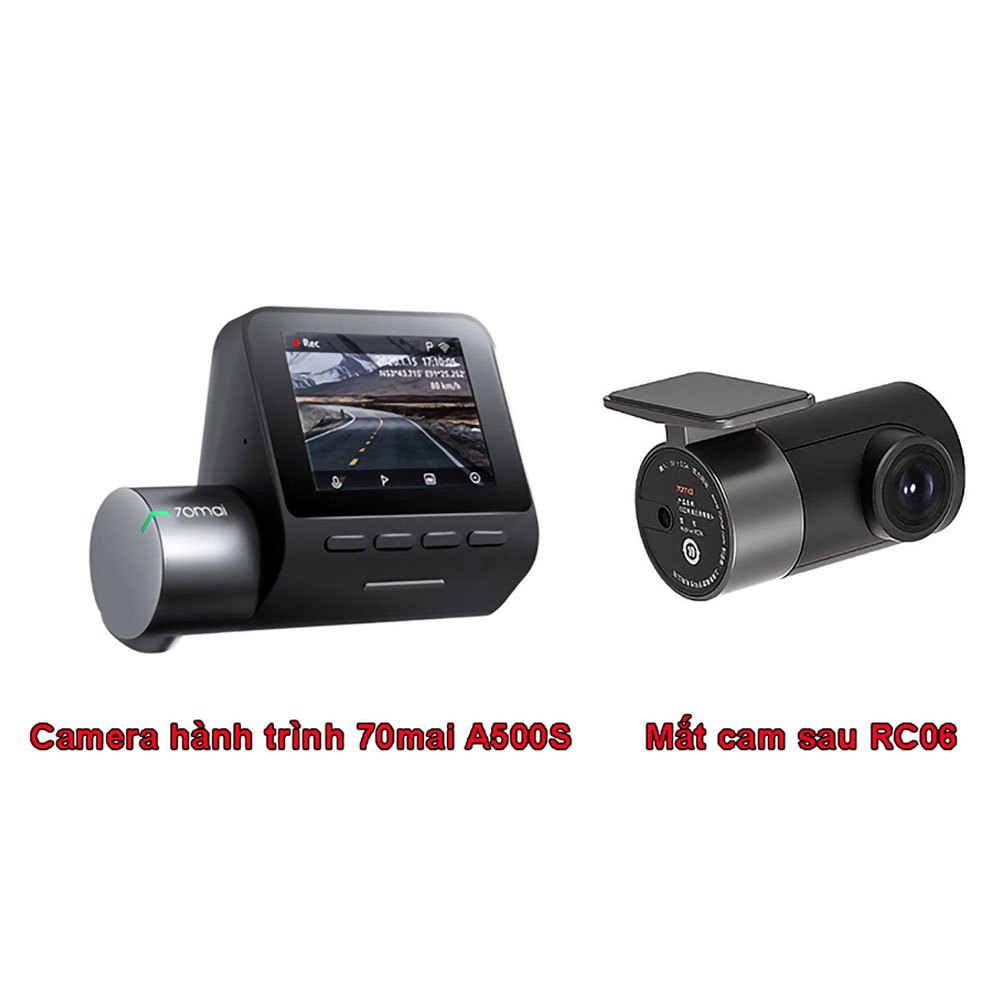 [Bản quốc tế] Camera hành trình ô tô 70Mai A500S kèm camera sau RC06 - Bảo hành 12 tháng