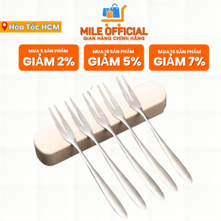 Dĩa ăn hoa quả inox đầu 2 răng - dĩa ăn hoa quả inox cao cấp