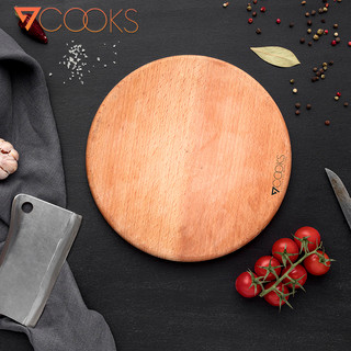 Thớt gỗ cao su tự nhiên thương hiệu 7COOKS, an toàn sức khỏe, tiện lợi cho nhà bếp
