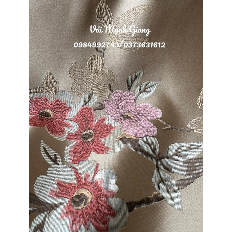 gấm hoa lá cành new