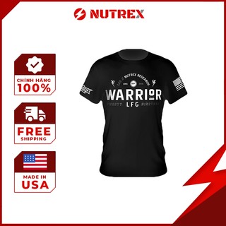 Nutrex Áo Thun Thể Thao Tập Gym (Warrior Lfg) - Màu Đen