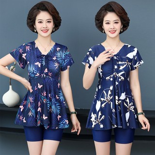 Bộ Đồ Bơi Trung Niên Cho Mẹ Kín Đáo Giấu Bụng Có Big Size