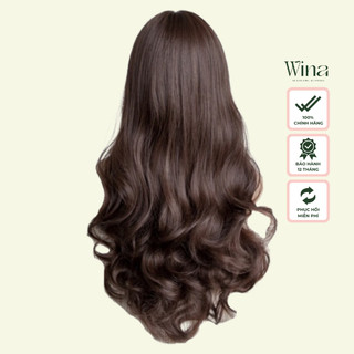 Tóc Giả Nguyên Đầu WINA Form Gợn Nhẹ Mái Thưa W-9144