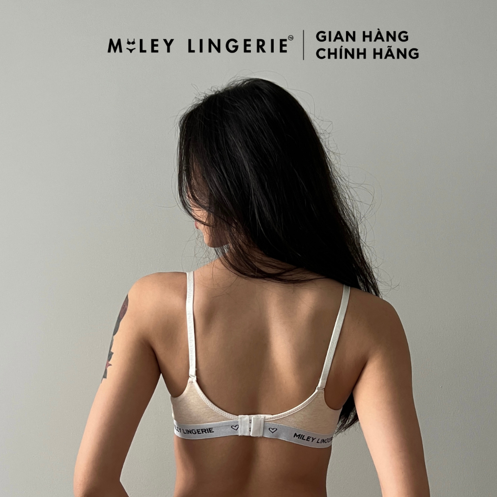 Áo Ngực Có Gọng Mút Vừa Melange 4 Chiều Sporty Chic Miley Lingerie- Trắng kem_BRC09002