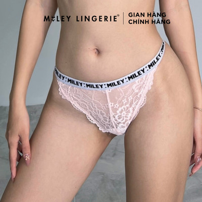 Quần Lót Nữ Sporty Chic Phối Ren Lưng Logo Miley Lingerie FLP_04