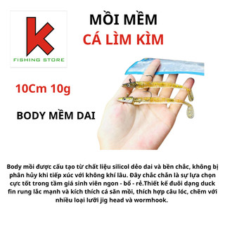 Mồi mềm câu lure cá lìm kìm , câu lure cá lóc , cá chẽm