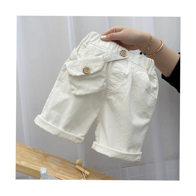 QUẦN SHORT KAKI TRẮNG  MỎNG MỀM BÉ TRAI
