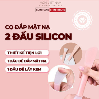Cọ Quét Mặt Nạ, Đắp Mask, Lấy Kem Thiết Kế 2 Đầu Tiện Lợi, Chất Liệu Silicon Cao Cấp, An Toàn