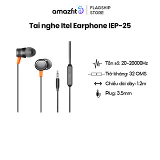  Tai nghe có dây Itel IEP-25 | Nhét tai | Hàng chính hãng