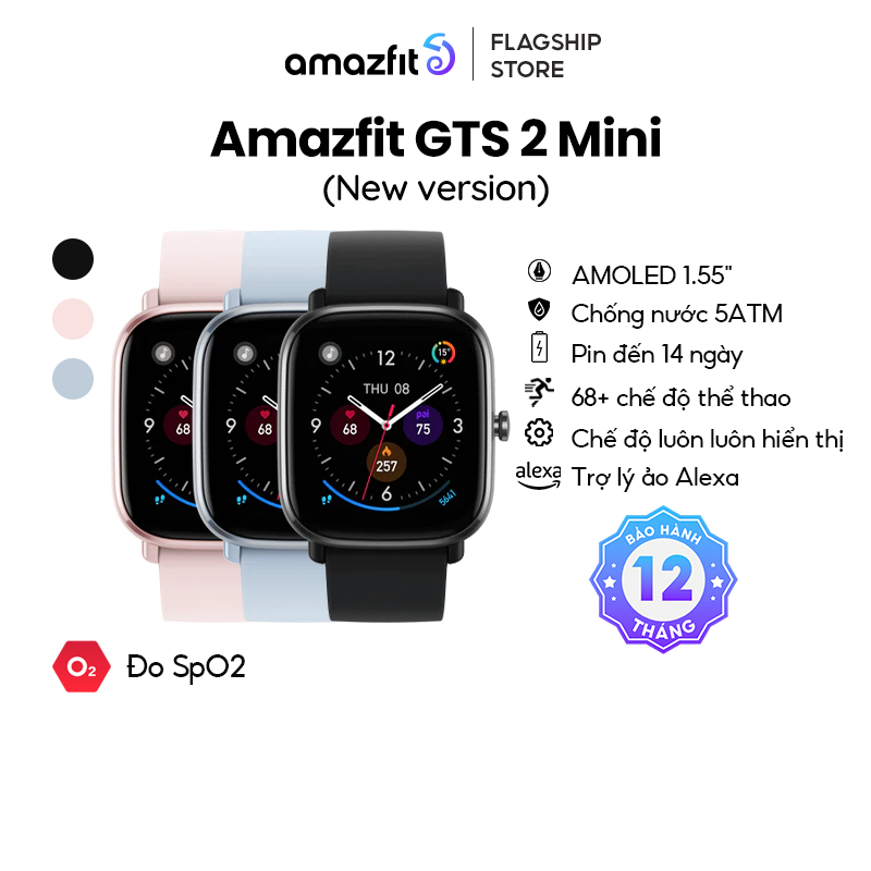 Đồng Hồ Thông Minh Amazfit GTS 2 Mini - Hàng Chính Hãng - Bảo Hành 12 Tháng