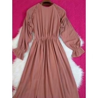Đầm maxi voan xếp li